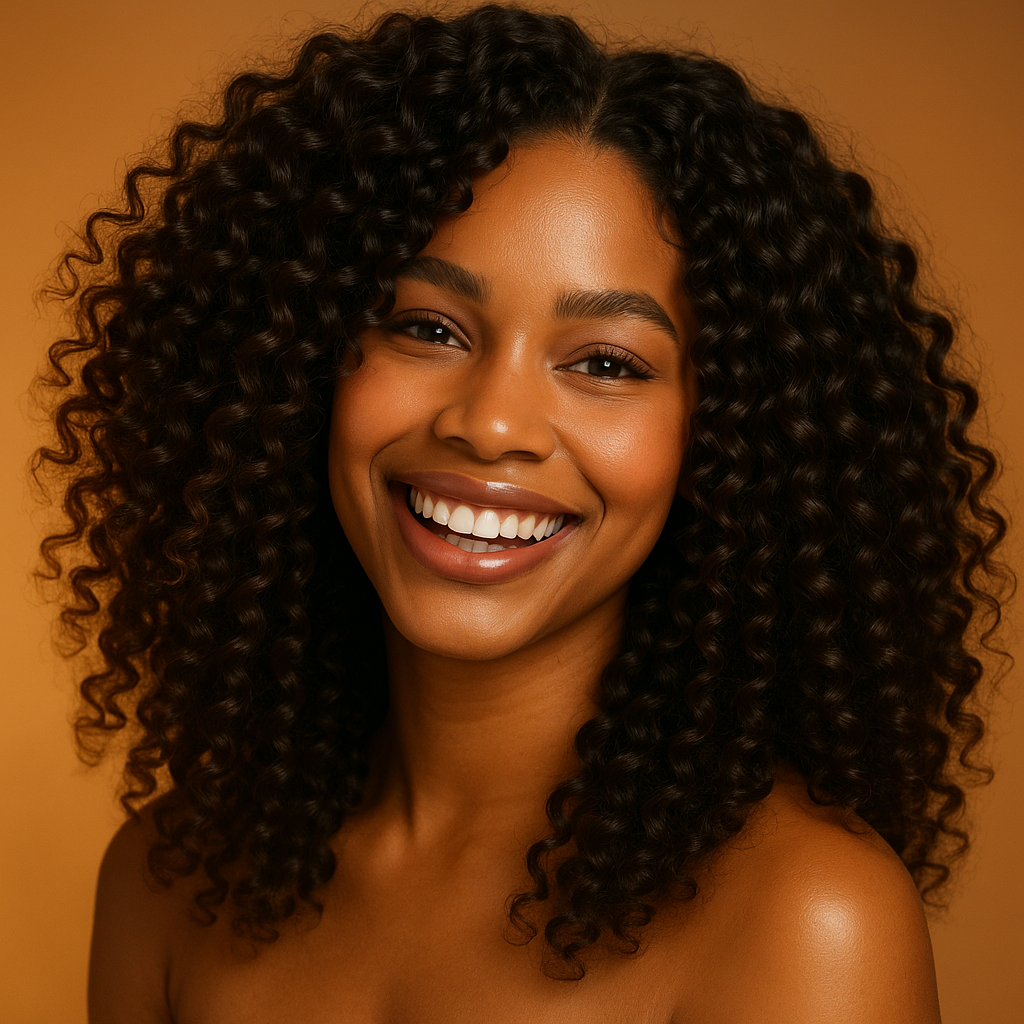 Beautiful curly style